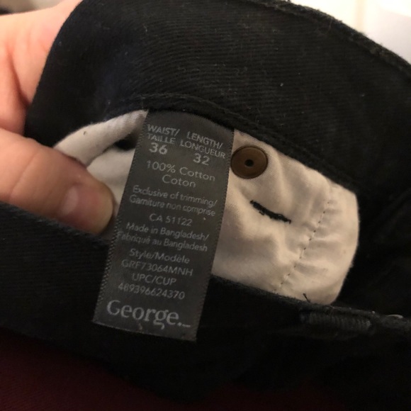 George black Straight Leg Jeans - Picture 4 of 4